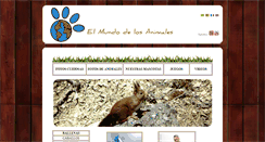 Desktop Screenshot of elmundodelosanimales.net